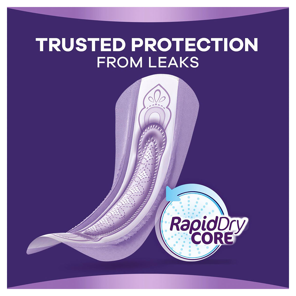 Always Discreet Long 10 Pads For Bladder Leak and Adult Incontinence