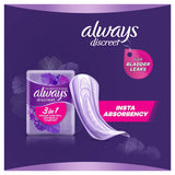 Always Discreet Long 10 Pads For Bladder Leak and Adult Incontinence