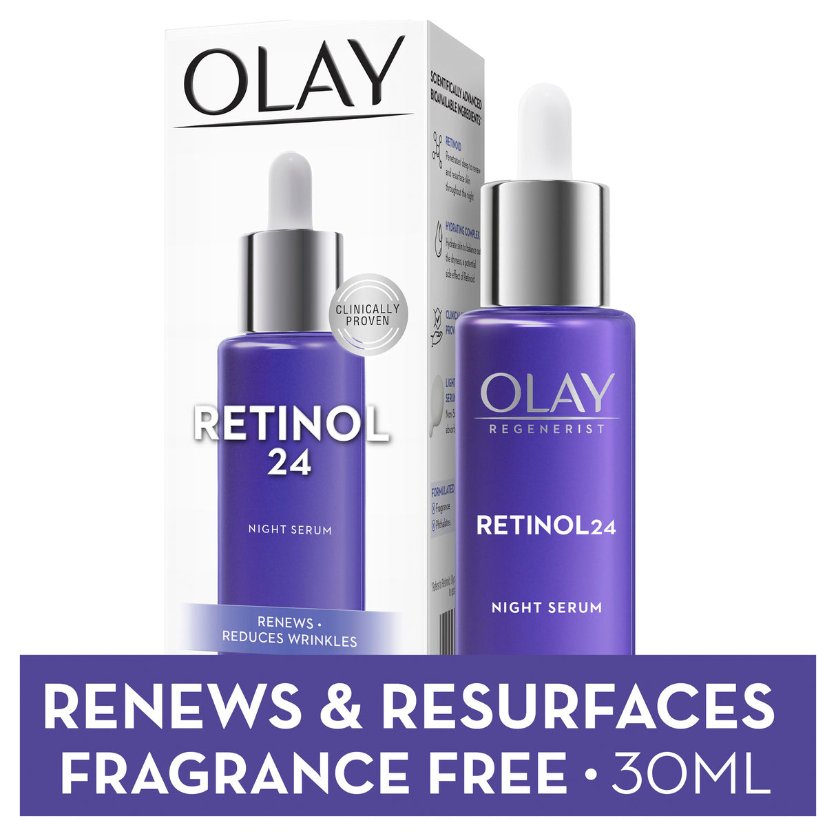 OLAY REGENERIST RETINOL24 NIGHT SERUM 30ML