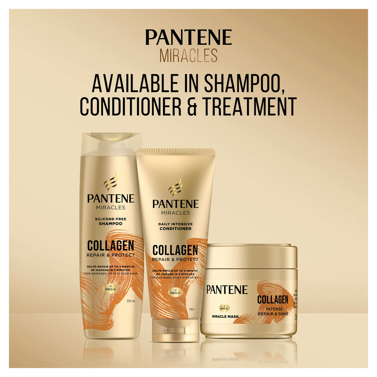 Pantene 3MM Collagen Repair & Protect Conditioner 350ml