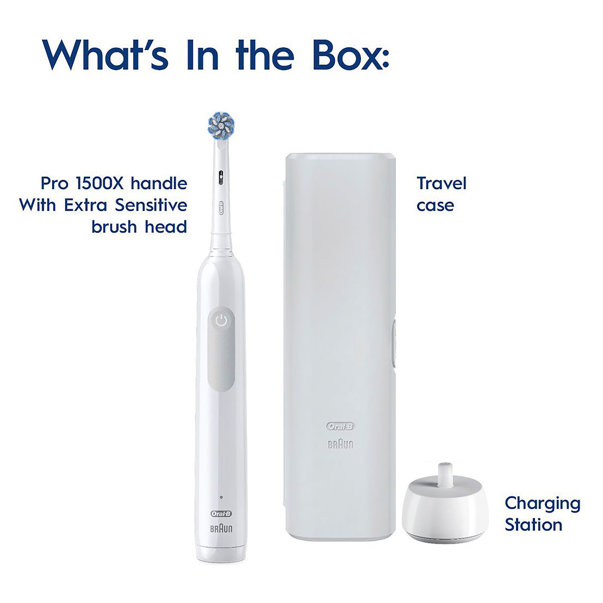 ORAL B Pro 1500X Power Brush Wht