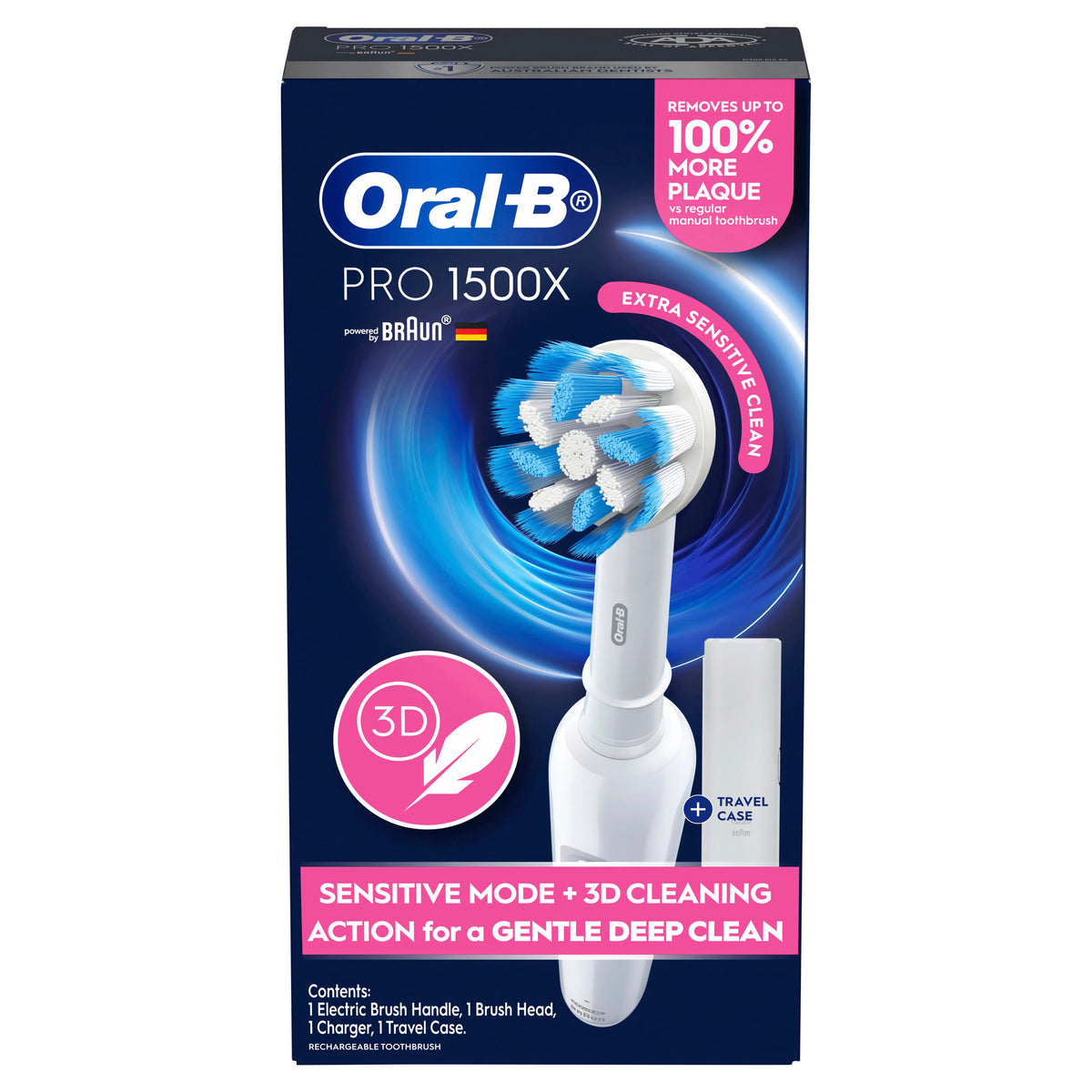 ORAL B Pro 1500X Power Brush Wht