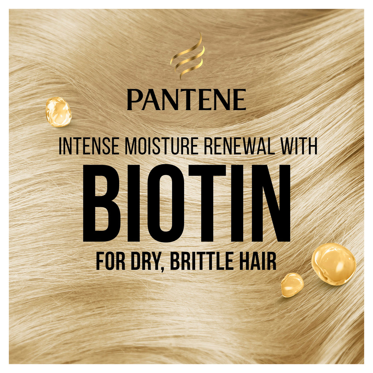 Pantene 3MM Biotin Moisture Renew Shampoo 375ml
