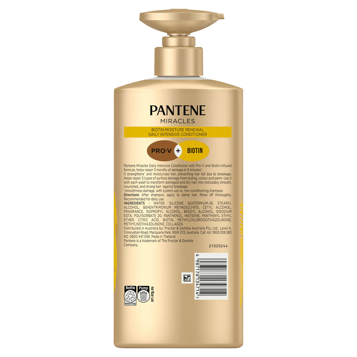 Pantene 3MM Biotin Moisture Renew Conditioner 600ml