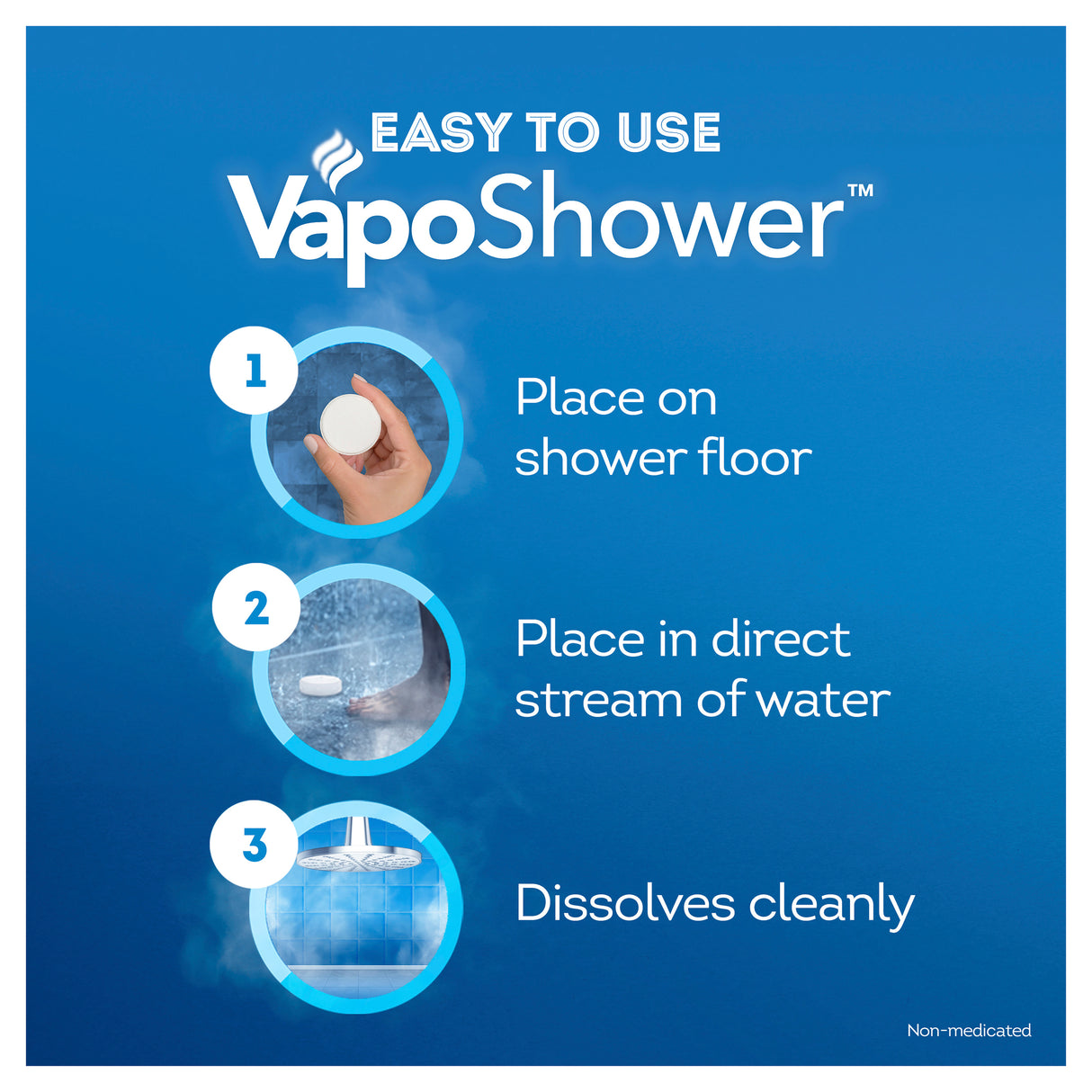 VICKS Vaposhower Tablets 3pk