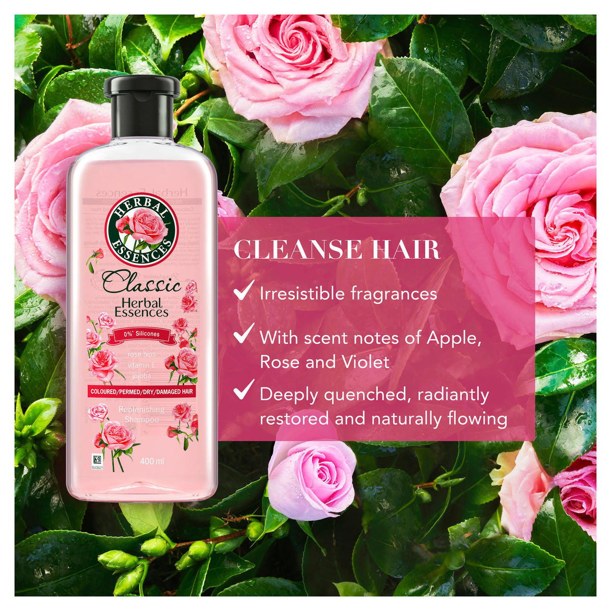 Herbal Essences Classics Rose Shampoo 400ml