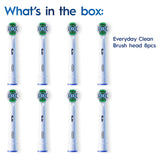 Oral-B Precision Clean Replacement Toothbrush Heads Value Pack (8s)
