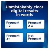 Pregnancy Test - Clearblue Digital With Weeks Indicator, The Only Test That Tells You How Many Weeks, 1 Digital Test