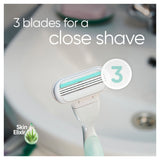 Gillette Venus Smooth Sensitive Women's Razor Handle with 2 Blade Refills
