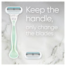 Gillette Venus Smooth Sensitive Women's Razor Handle with 2 Blade Refills