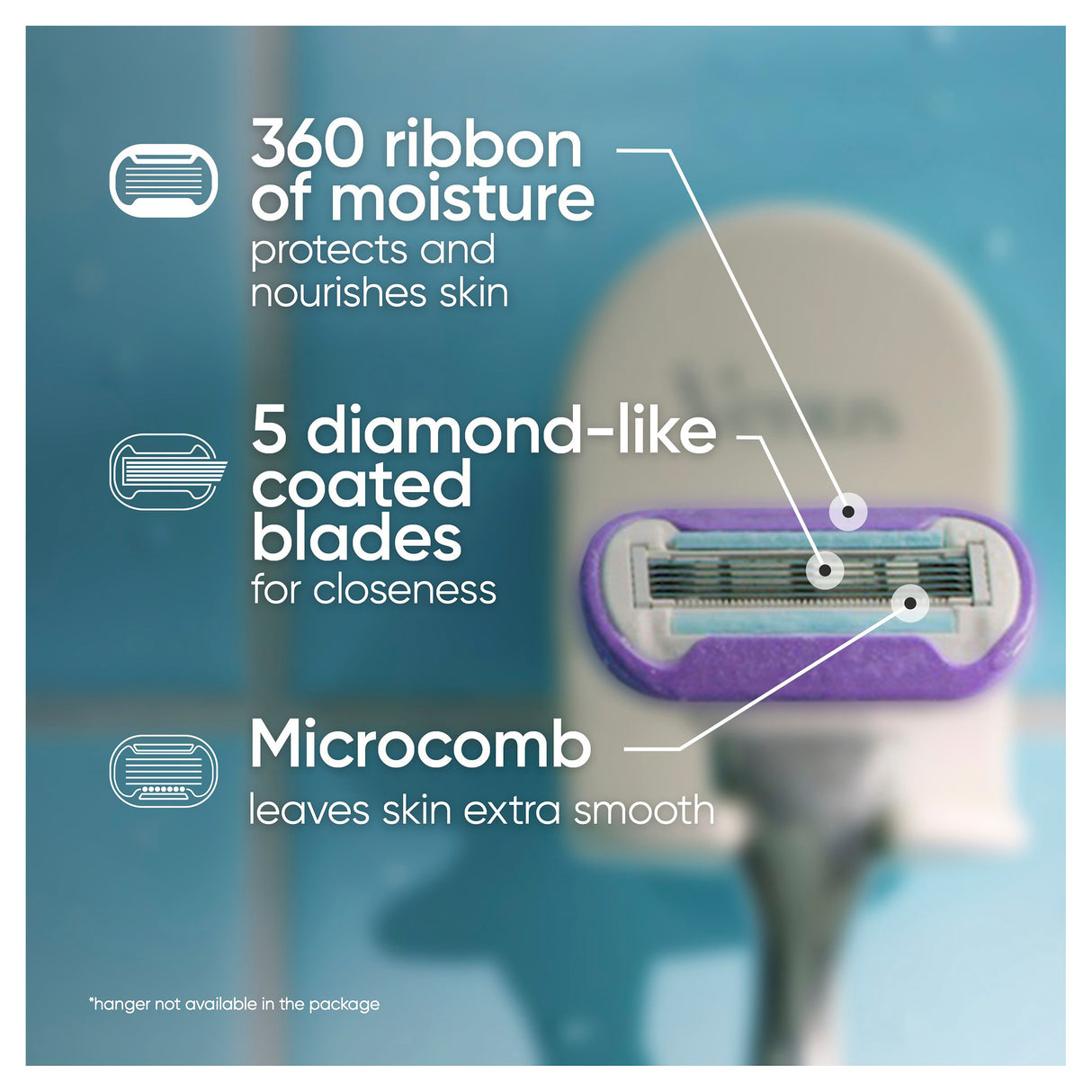 GILLETTE Venus D/Smth Swirl Cart 4s