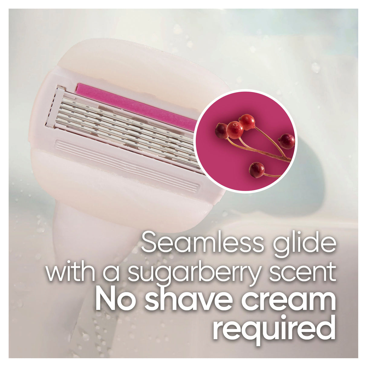 GILLETTE Venus Comfort Glide Sugarberry Razor+2up