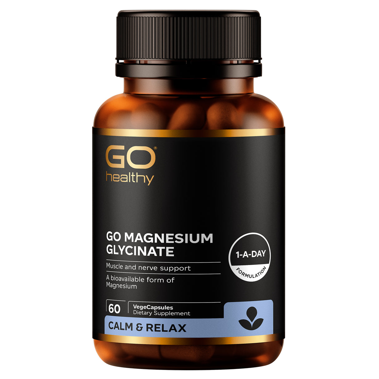 GO Magnesium Glycinate Vege Caps 60s