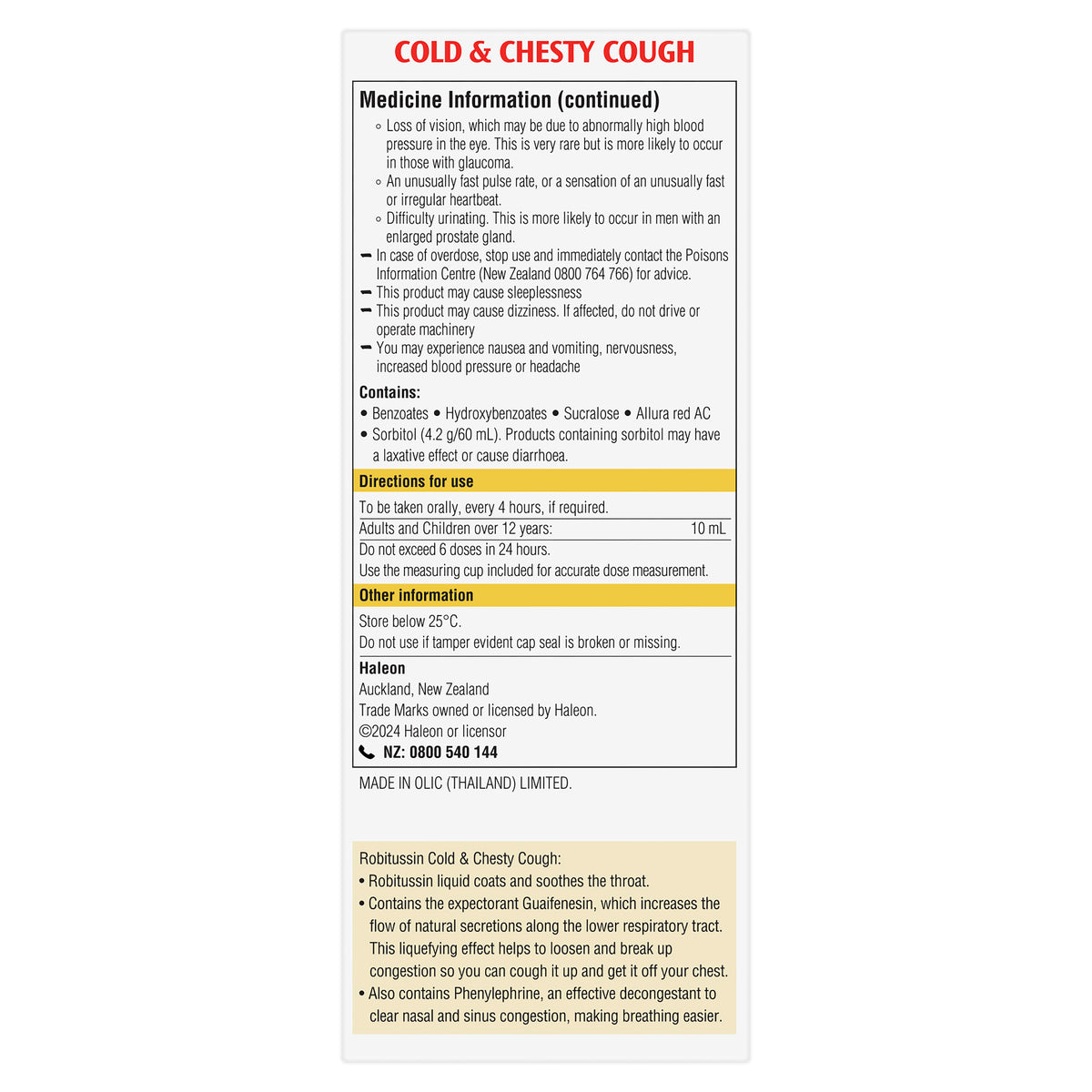 ROBITUSSIN Cold&Chesty Cough 200ml