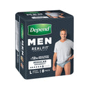 Depend Real Fit Incontinence Underwear Men Large 8 Pack