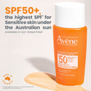 Avene Sunsitive Sunscreen Tinted Fluid SPF50+ 50ml