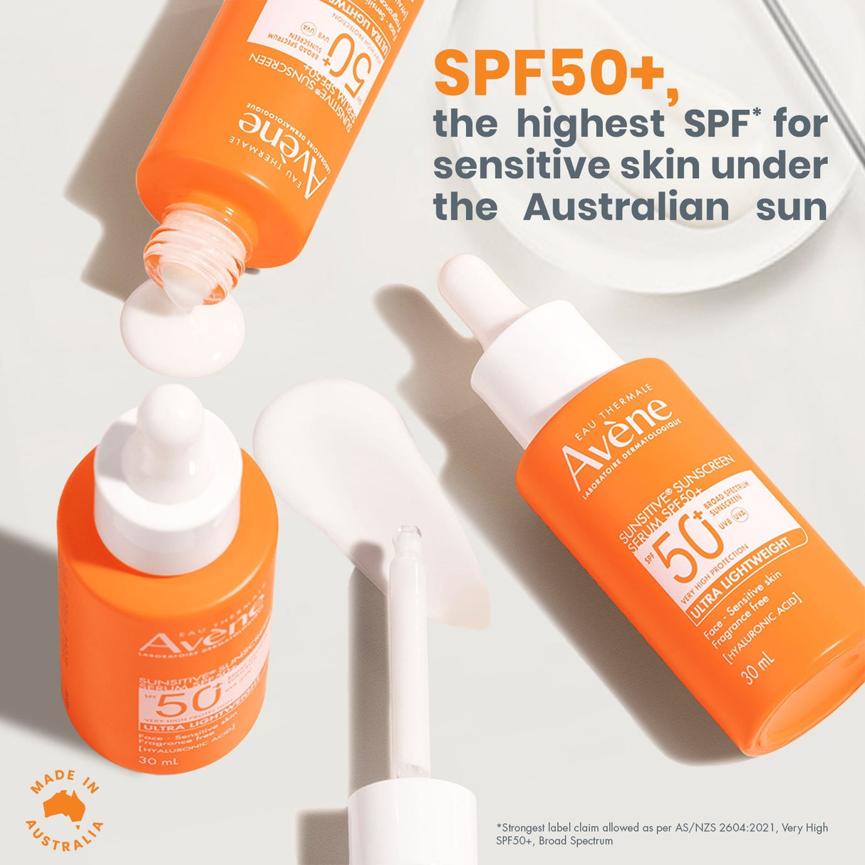 AVENE Sunsitive Sunscreen Serum SPF50+ 30ml