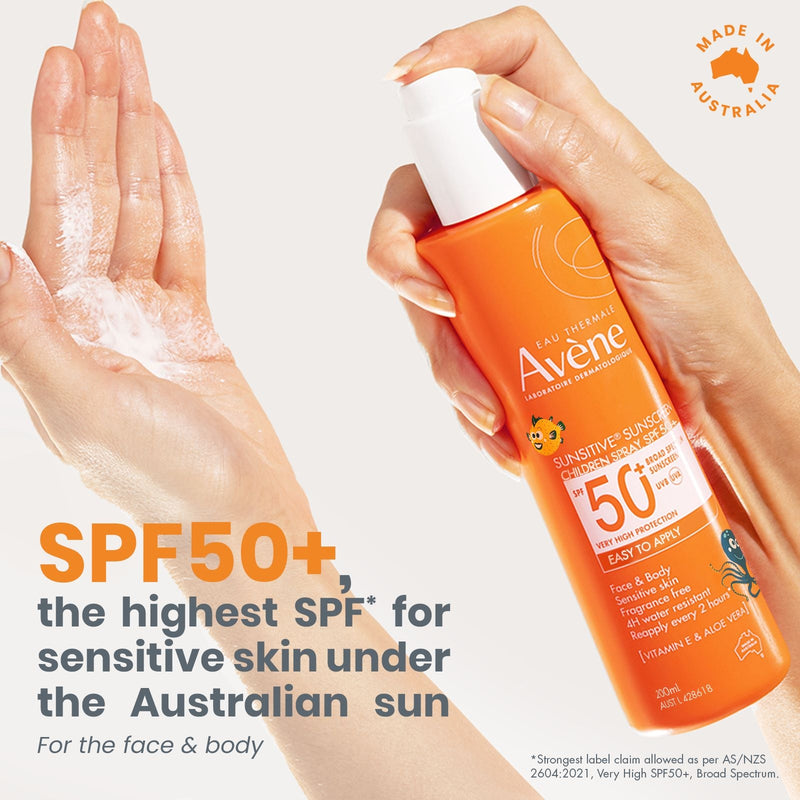 Avene Sunsitive Sunscreen SPF50+ Children Spray 200ml
