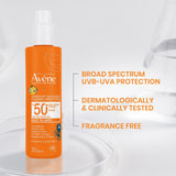 Avene Sunsitive Sunscreen SPF50+ Children Spray 200ml