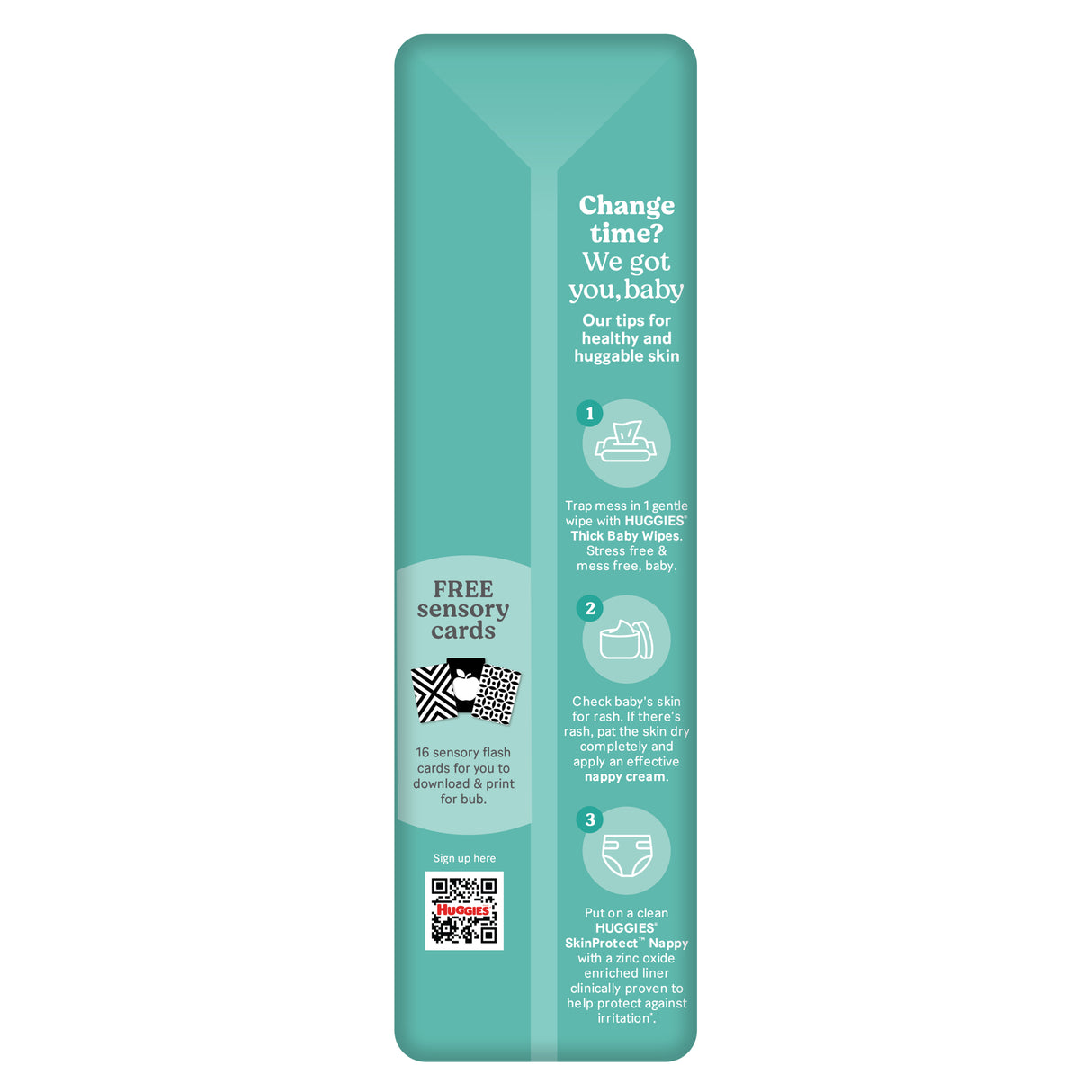 Huggies Newborn Nappies Size 1 (up to 5kg) 54 Pack