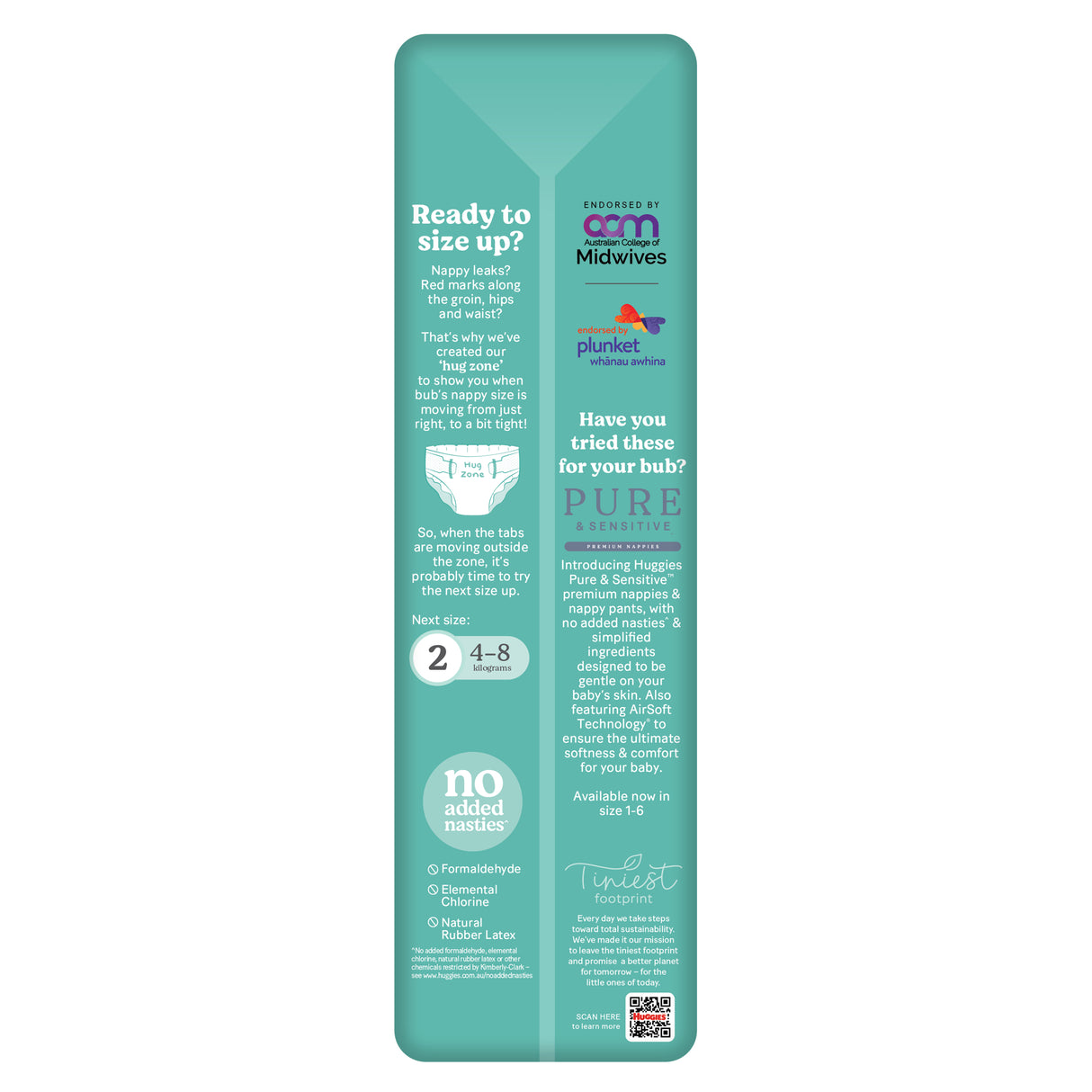 Huggies Newborn Nappies Size 1 (up to 5kg) 54 Pack