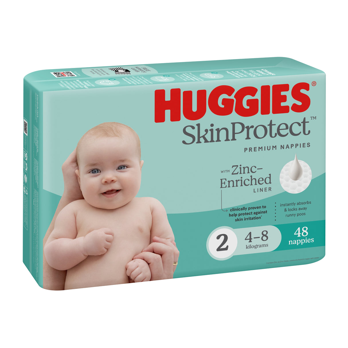 Huggies Infant Nappies Size 2 (4-8kg) 48 Pack