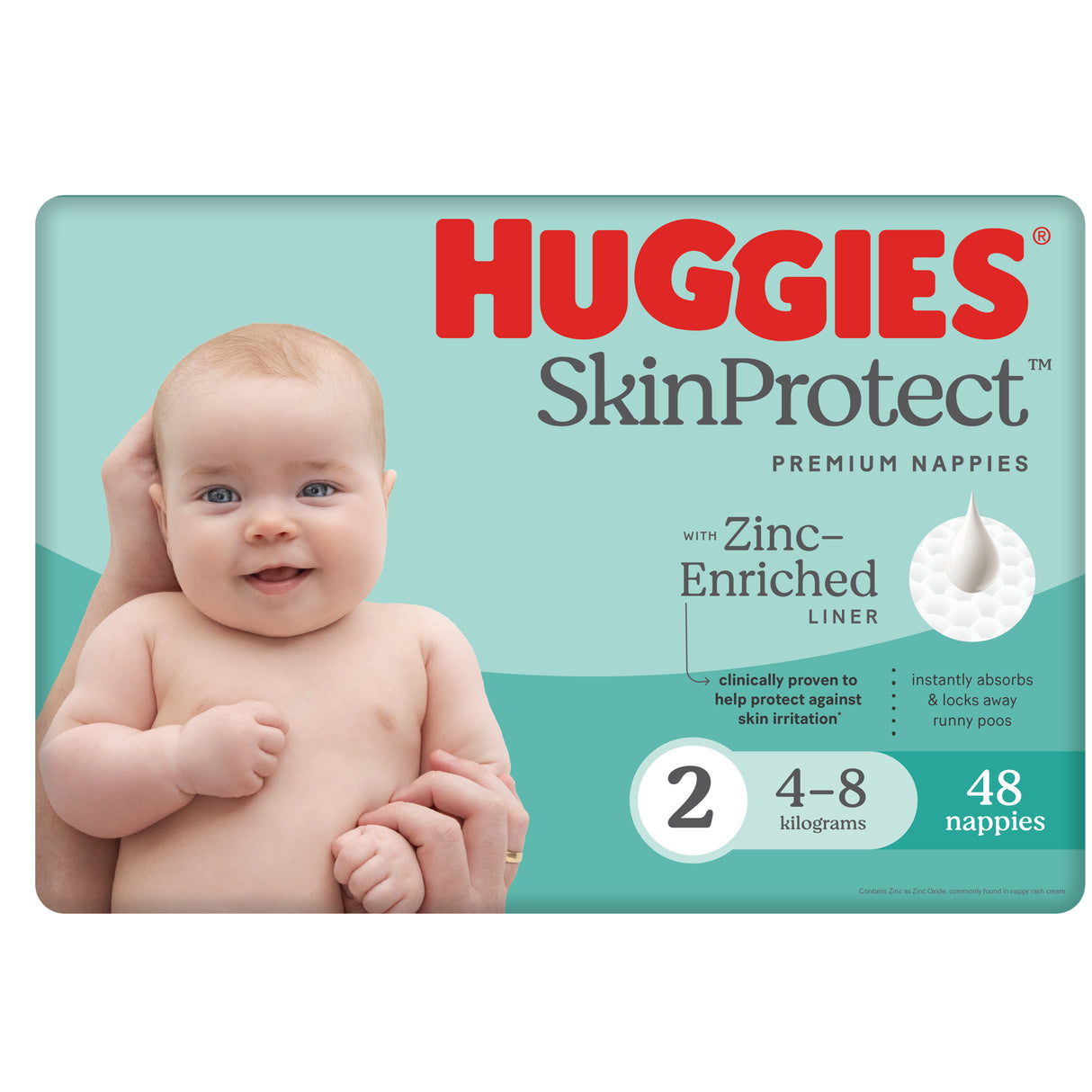 Huggies Infant Nappies Size 2 (4-8kg) 48 Pack
