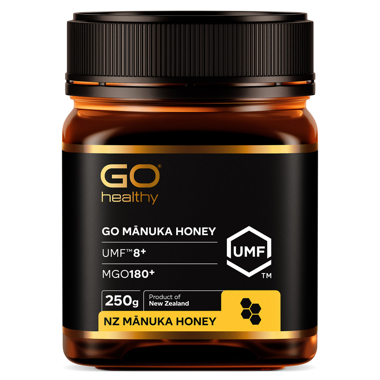 GO Healthy GO NZ Manuka Honey UMF 8+ (MGO 185+) 250g