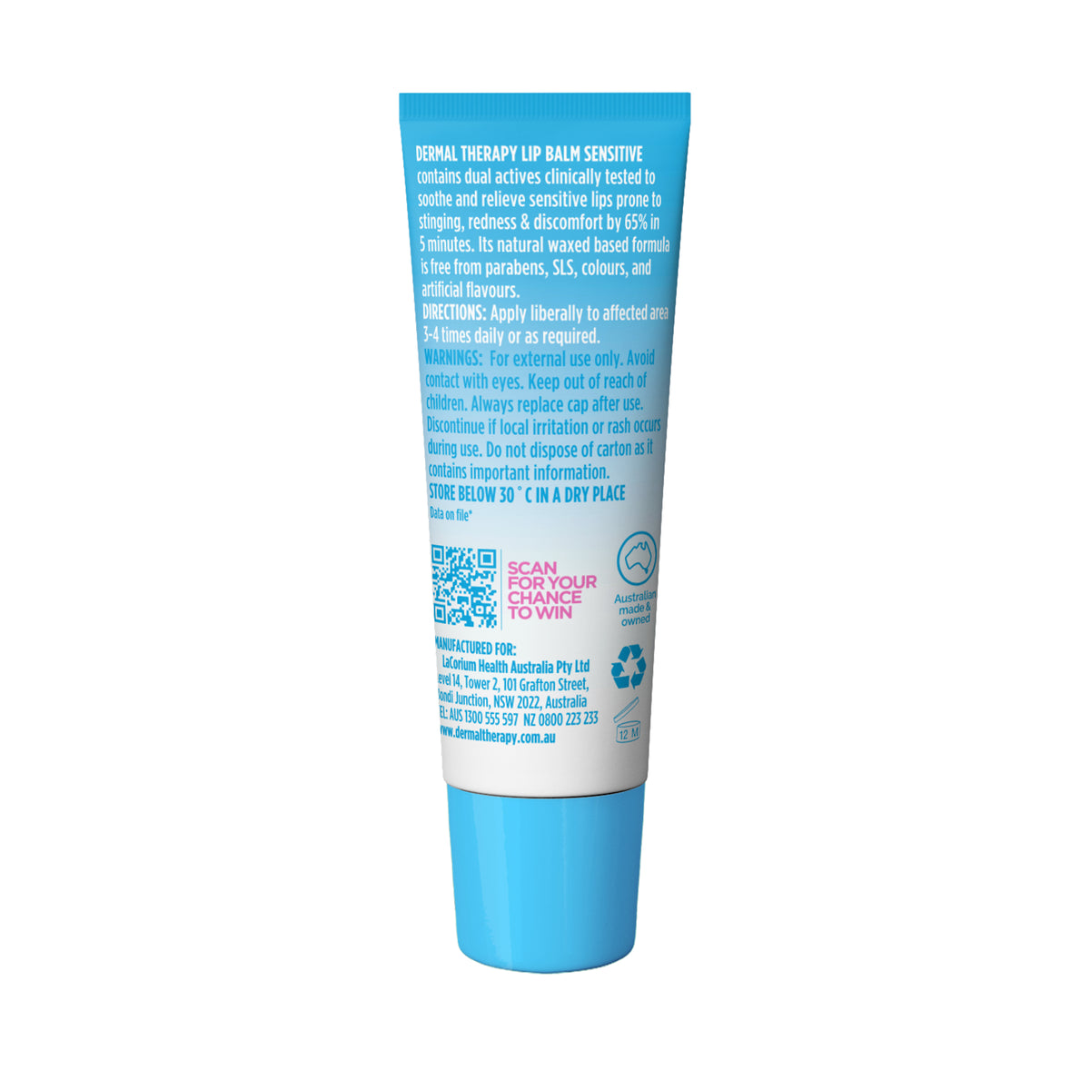 Dermal Therapy Lip Balm Sensitive 10g