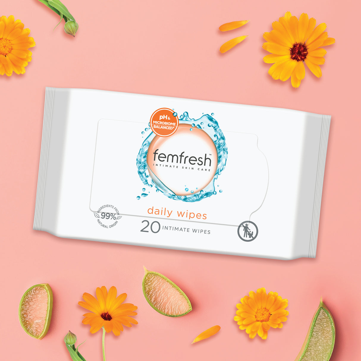 Femfresh Daily Cleansing Wipes 20 Pack