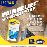 Scholl In-Balance Heel Orthotic Insole Medium Size 7 - 8.5
