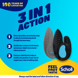 Scholl In-Balance Heel Orthotic Insole Medium Size 7 - 8.5