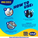 Scholl In-Balance Heel Orthotic Insole Medium Size 7 - 8.5