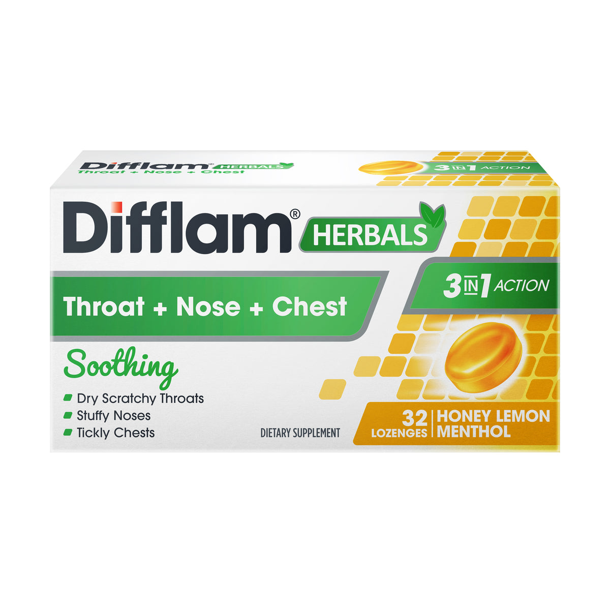 DIFFLAM Loz Herb Hny Lmn Menthol 32s