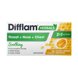 Difflam Lozenges Herbal Honey Lemon Menthol 16 Pack