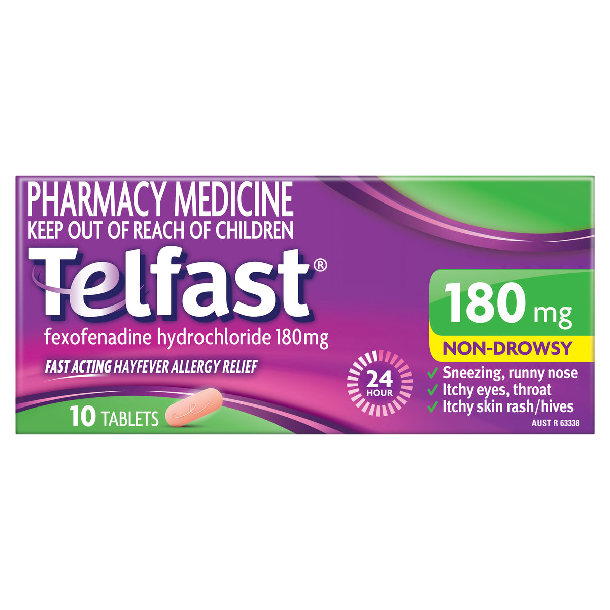 TELFAST 180mg Tabs 10s