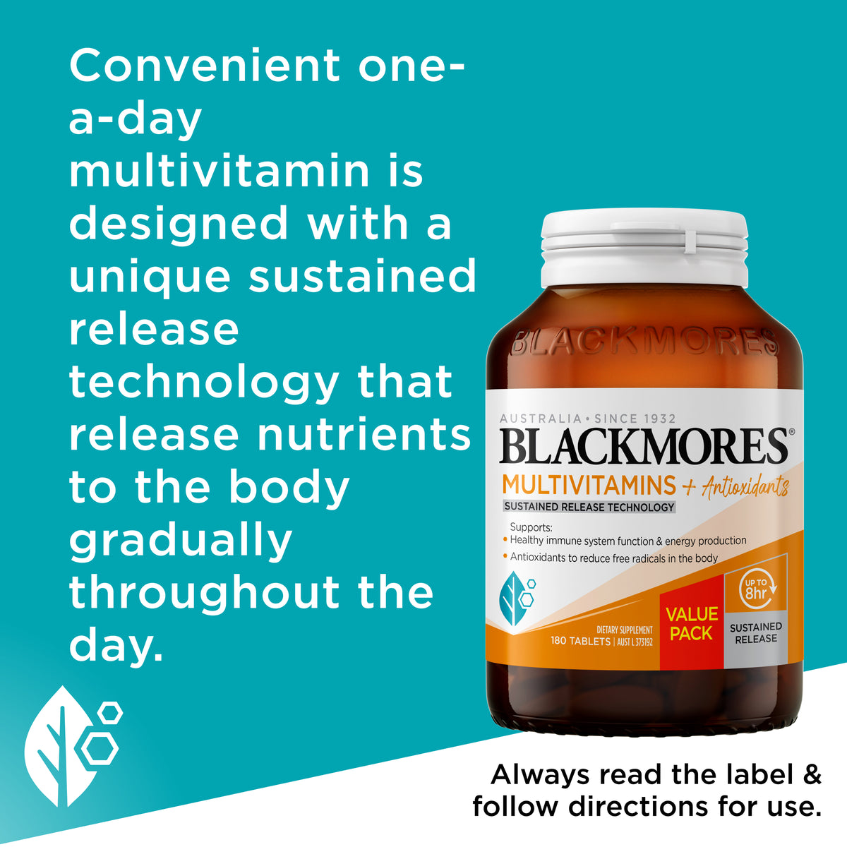 Blackmores Sustained Release Multi+Antioxidants 180s