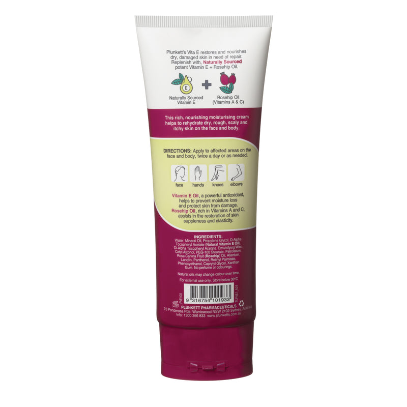 Plunkett's Vita E Natural Vitamin E Cream 100g