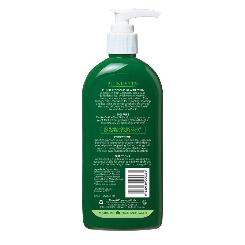 Plunkett's 99% Pure Aloe Vera Soothing Gel 240mL