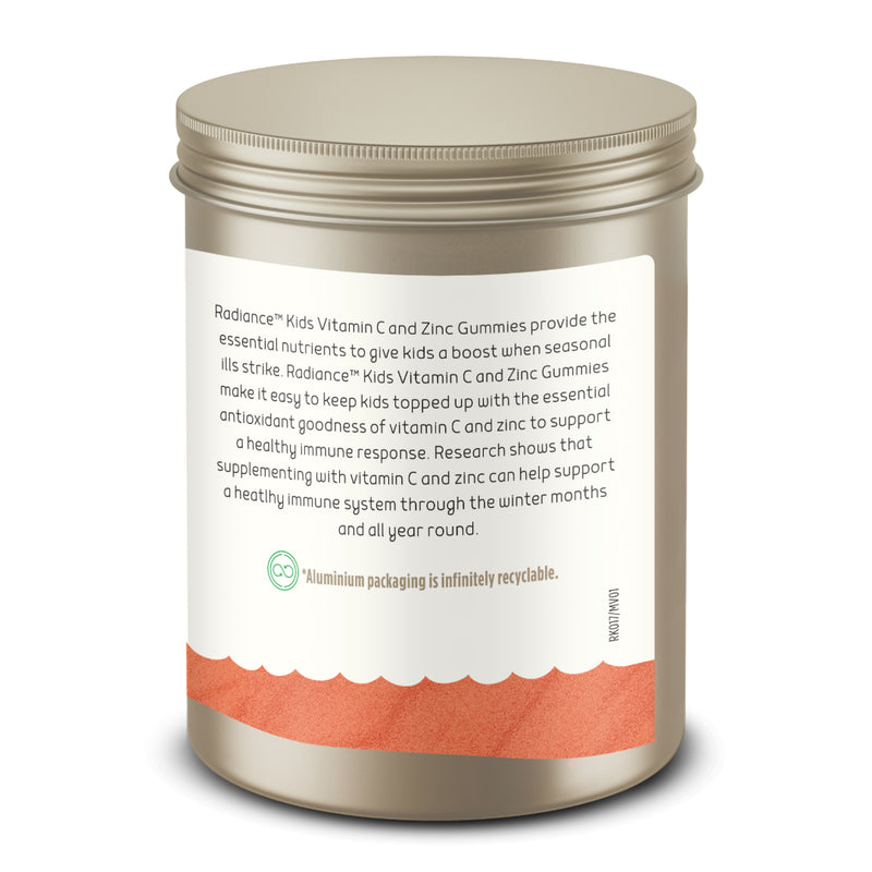 Radiance Kids Vitamin C + Zinc Gummies 45 Pack