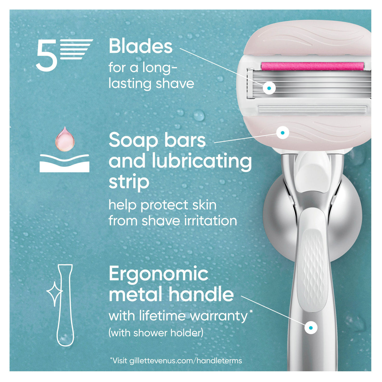 Gillette Venus Comfort Glide Sugarberry Cartridge 4Pack