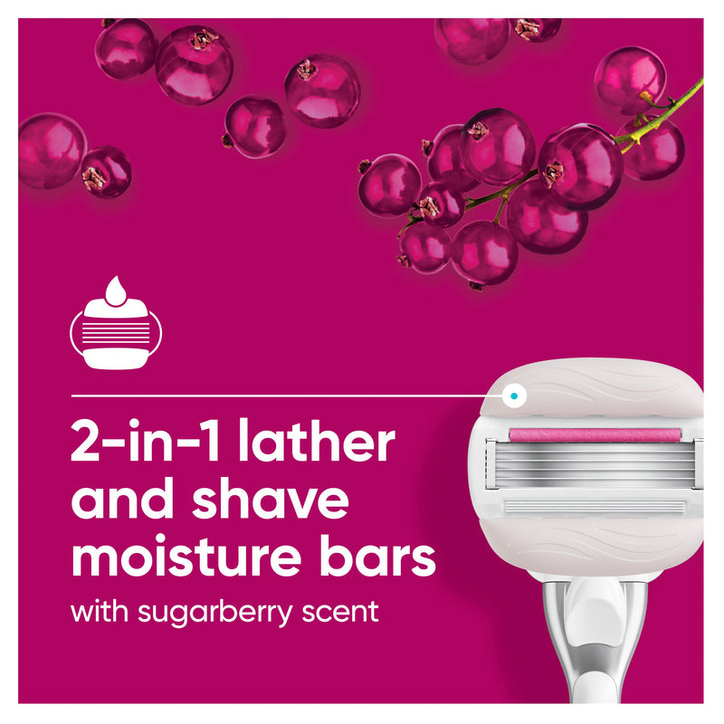 Gillette Venus Comfort Glide Sugarberry Cartridge 4Pack