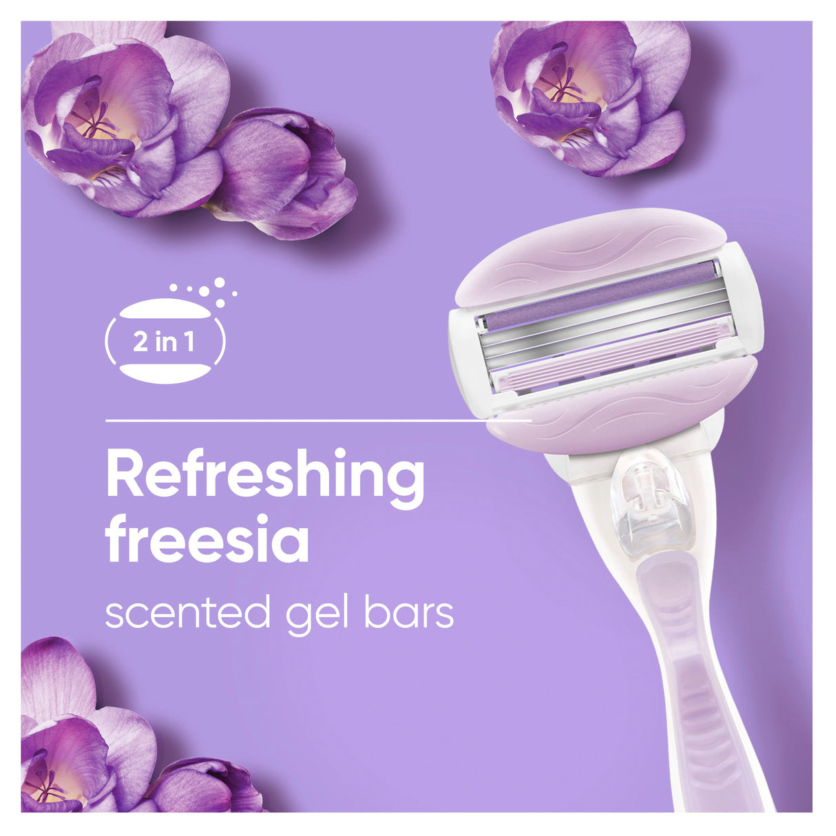 Venus Cmfrtglide Freesia Rzr 1UP 2pk