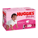 Huggies Ultra Dry Nappies Girls Size 4 (10-15kg) 72 Pack