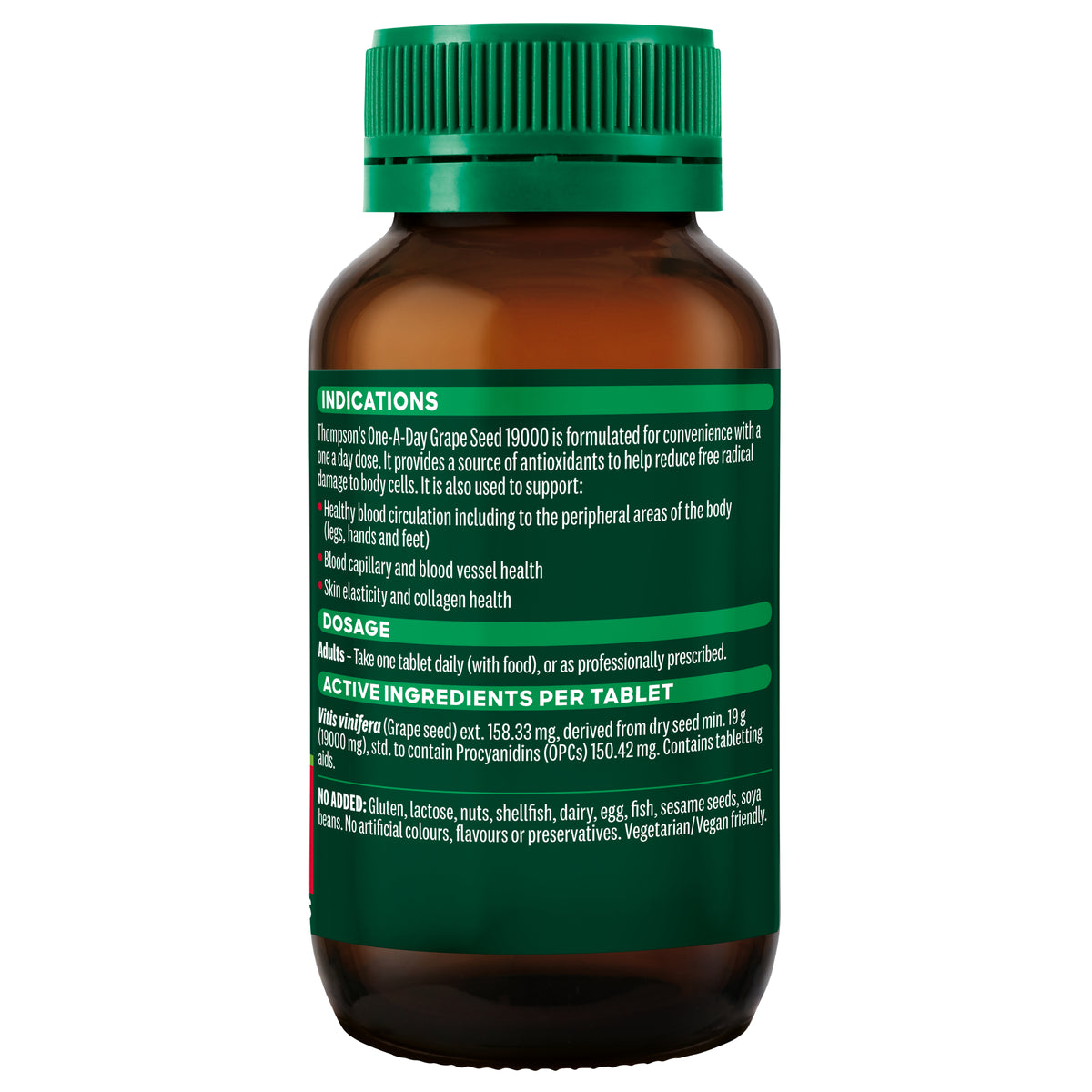 Thompson's One-a-day Grape Seed 19000 120 tablets