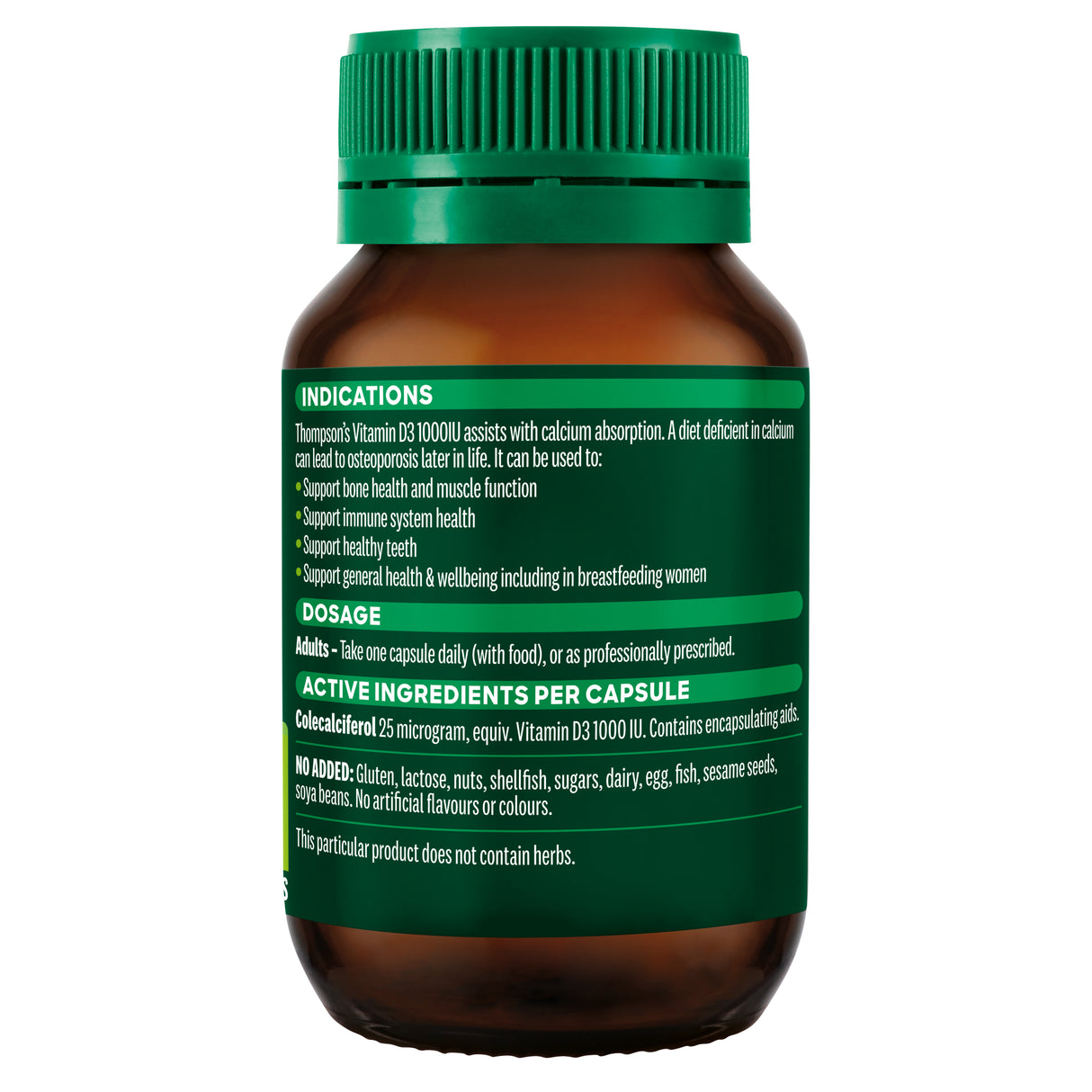 Thompson's Vitamin D3 1000IU 240 Capsules