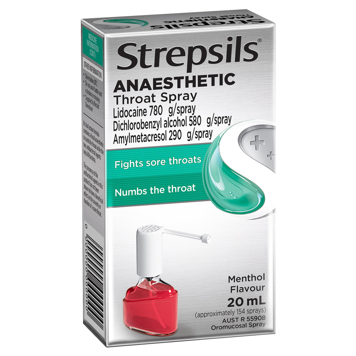 STREPSILS Throat Spray Menthol 20ml