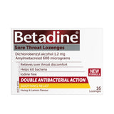 BETADINE Loz Honey&Lem 16s