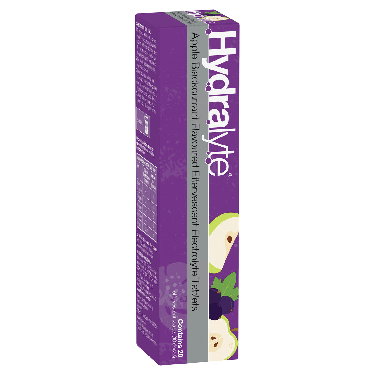 Hydralyte Electrolyte Tablets Apple & BlackCurrant 20s