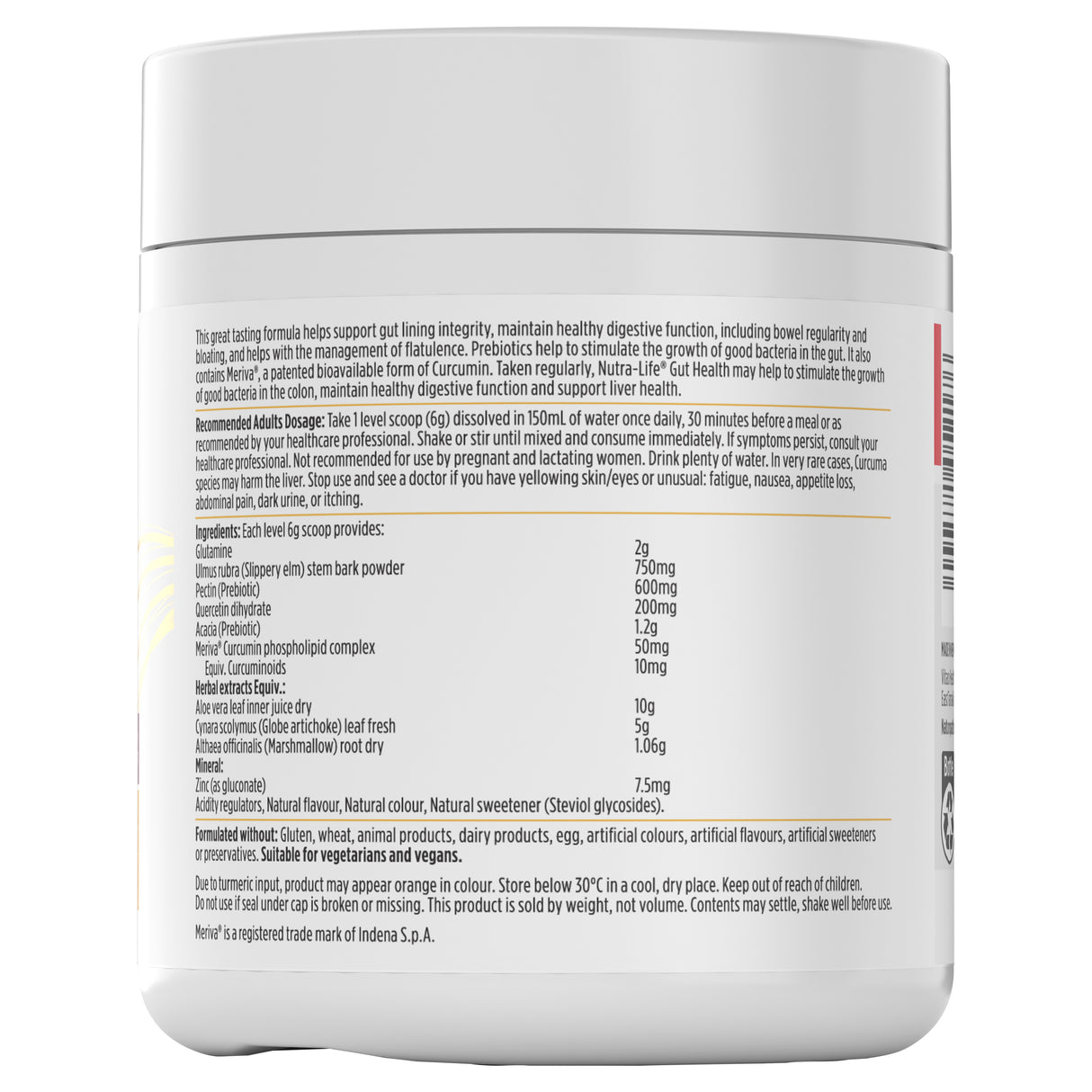 Nutra-Life Gut Health Supplement Berry 180g